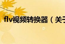 flv视频转换器（关于flv视频转换器的介绍）
