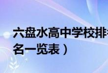 六盘水高中学校排名榜（2022六盘水高中排名一览表）