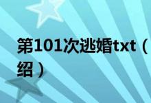 第101次逃婚txt（关于第101次逃婚txt的介绍）