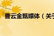 曹云金甄嬛体（关于曹云金甄嬛体的介绍）
