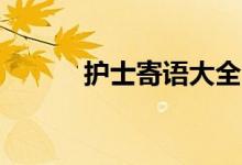 护士寄语大全(护士寄语10字)