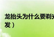龙抬头为什么要剃光头(龙抬头为什么要剪头发)