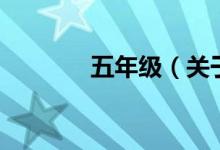 五年级（关于五年级的介绍）