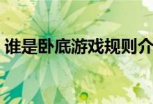 谁是卧底游戏规则介绍（谁是卧底游戏规则）