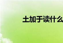 土加于读什么（土加于读什么）