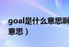 goal是什么意思啊英语怎么读（goal是什么意思）