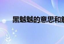 黑魆魆的意思和解释（黑魆魆的意思）