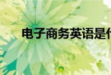 电子商务英语是什么（电子商务英语）