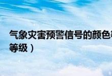 气象灾害预警信号的颜色等级为（气象灾害预警信号的颜色等级）