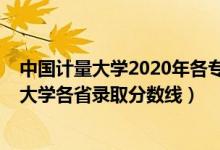 中国计量大学2020年各专业录取分数线（2019年中国计量大学各省录取分数线）