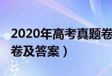 2020年高考真题卷及答案（2020年高考真题卷及答案）