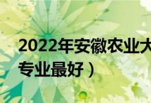 2022年安徽农业大学专业排名及介绍（哪些专业最好）