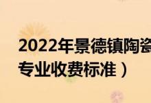 2022年景德镇陶瓷大学学费多少钱（一年各专业收费标准）