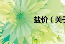 盐价（关于盐价的介绍）