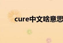 cure中文啥意思（cure是什么意思）