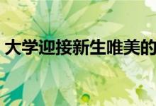 大学迎接新生唯美的句子（朋友圈迎新文案）