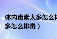 体内毒素太多怎么排毒吃什么药（体内毒素太多怎么排毒）