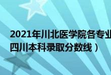 2021年川北医学院各专业录取分数线（川北医学院2021在四川本科录取分数线）