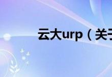 云大urp（关于云大urp的介绍）