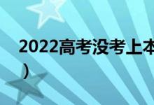 2022高考没考上本科怎么办（有什么好方法）