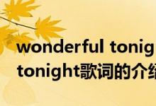 wonderful tonight歌词（关于wonderful tonight歌词的介绍）