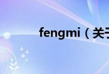 fengmi（关于fengmi的介绍）
