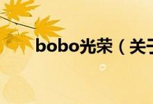 bobo光荣（关于bobo光荣的介绍）