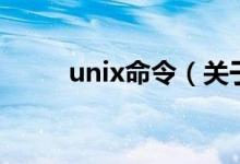unix命令（关于unix命令的介绍）
